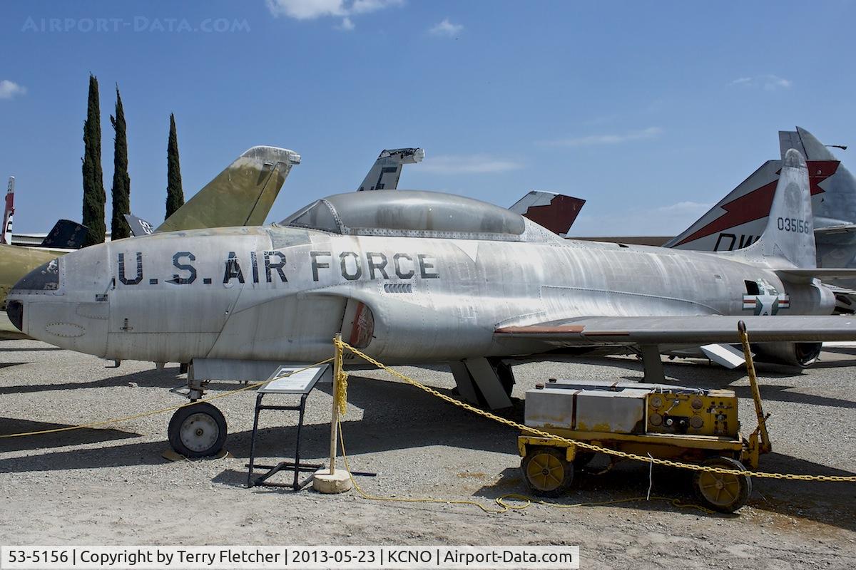 53-5156, 1953 Lockheed T-33A-1-LO Shooting Star C/N 580-8495, At Planes of Fame Museum , Chino , California