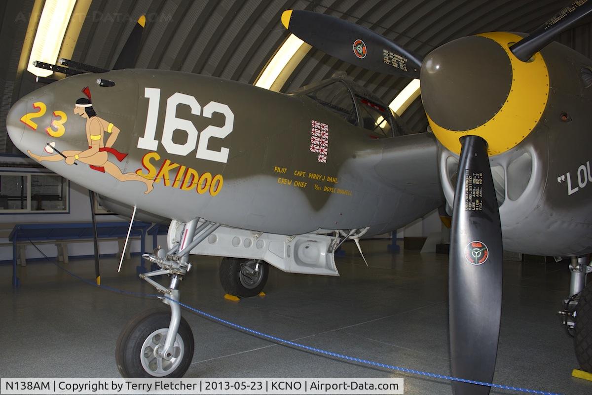 N138AM, 1943 Lockheed P-38J Lightning C/N 44-23314, At Planes of Fame Museum , Chino , California