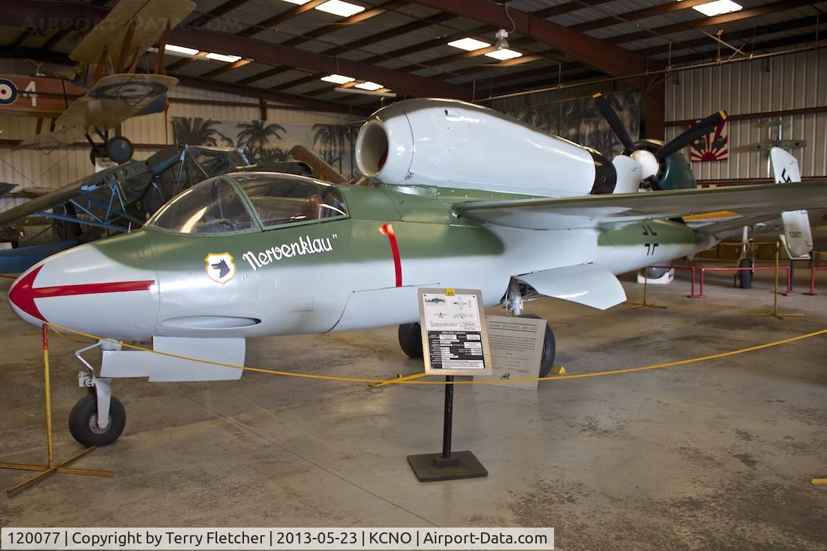 120077, Heinkel He-162A-2 Volksjager C/N 120077, At Planes of Fame Museum , Chino , California