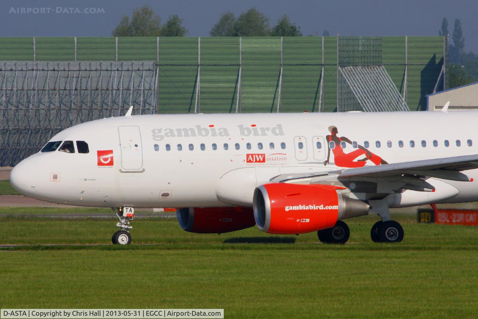 D-ASTA, 2011 Airbus A319-112 C/N 4663, Germania A319 in Gambia Bird livery