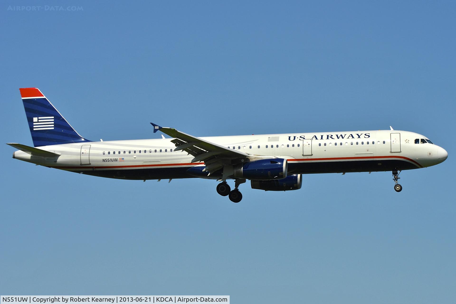 N551UW, 2011 Airbus A321-231 C/N 4940, On short finals for r/w 19