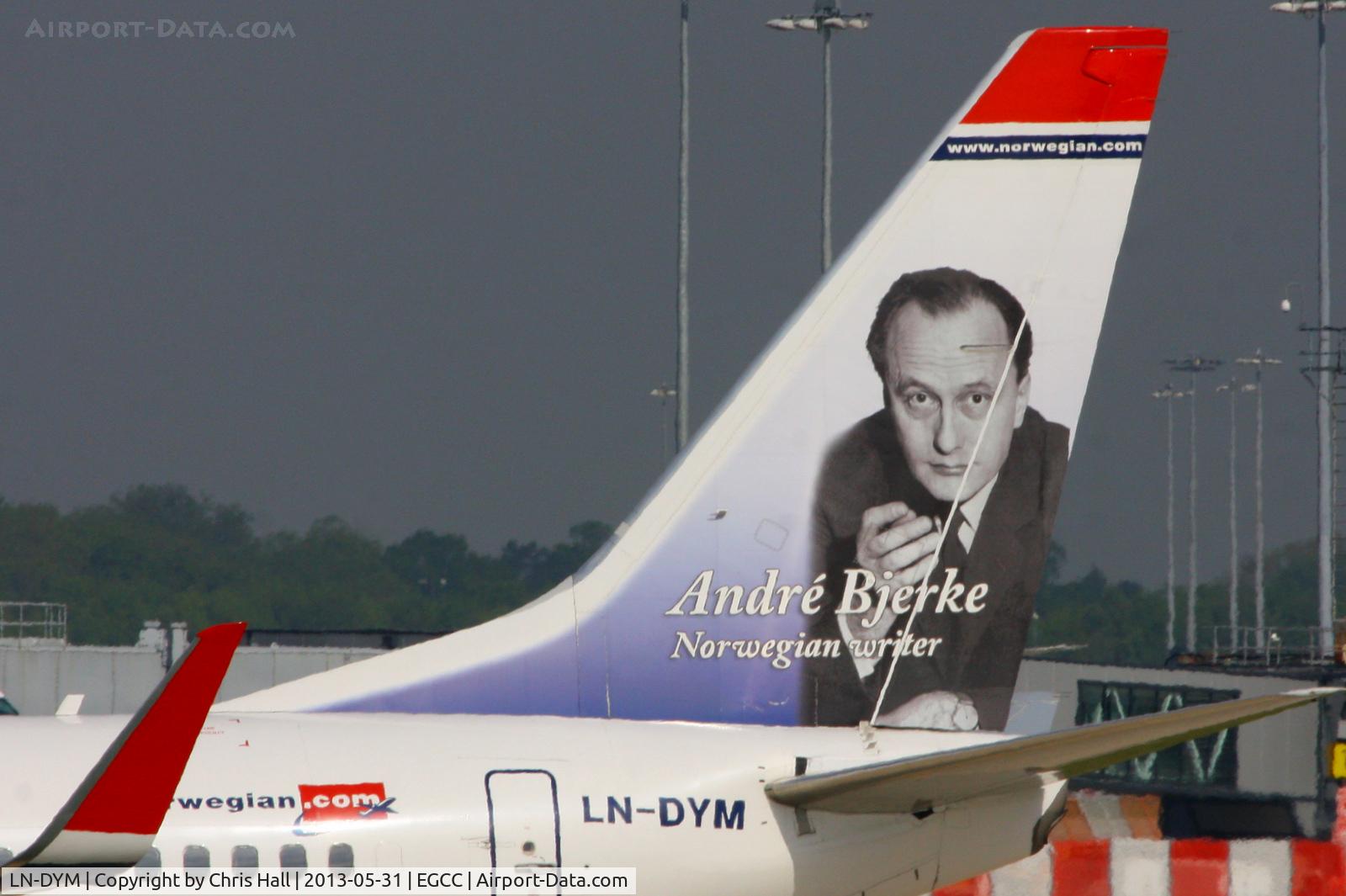 LN-DYM, 2011 Boeing 737-8JP C/N 39005, Norwegian Air Shuttle Boeing 737 featuring André Bjerke (born 30 January 1918, died 10 January 1985) was a Norwegian writer and poet