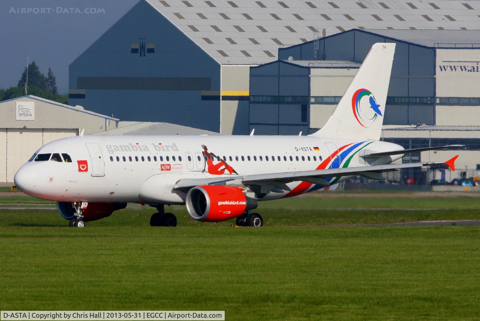 D-ASTA, 2011 Airbus A319-112 C/N 4663, Germania A319 in Gambia Bird livery