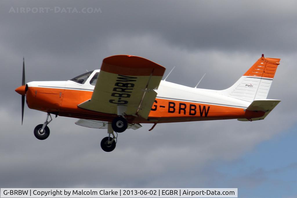 G-BRBW, 1974 Piper PA-28-140 Cherokee Cruiser C/N 28-7425153, Piper PA-28-140 Cherokee at The Real Aeroplane Club's Jolly June Jaunt, Breighton Airfield, 2013.