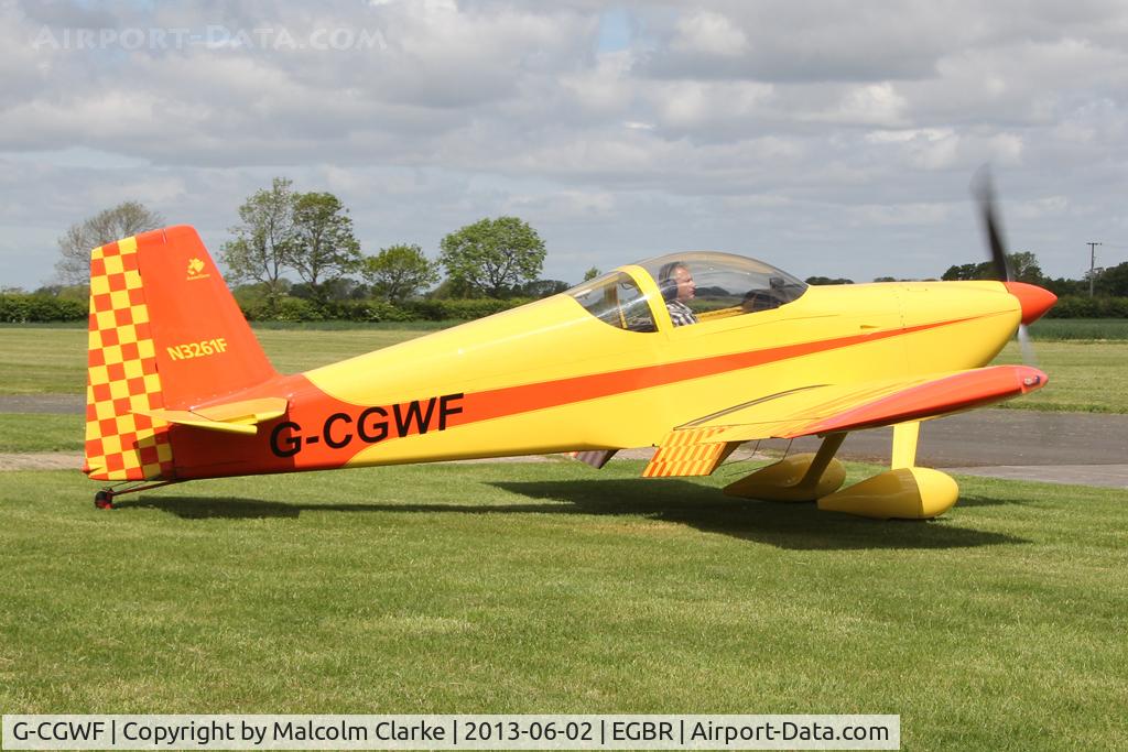 G-CGWF, 2008 Vans RV-7 C/N 70435, Vans RV-7 at The Real Aeroplane Club's Jolly June Jaunt, Breighton Airfield, 2013.