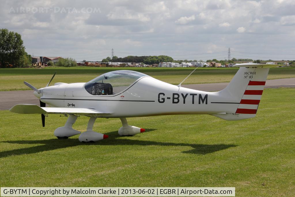 G-BYTM, 2000 Dyn'Aero MCR-01 UL C/N PFA 301-13440, Dyn'Aero MCR-01 Banbi at The Real Aeroplane Club's Jolly June Jaunt, Breighton Airfield, 2013.