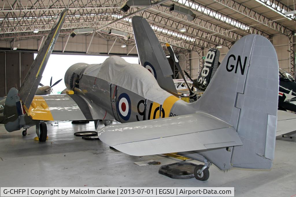 G-CHFP, 1952 Hawker Sea Fury T.20 C/N 41H/636070, Hawker Sea Fury T.20. At The Imperial War Museum, Duxford. July 2013.