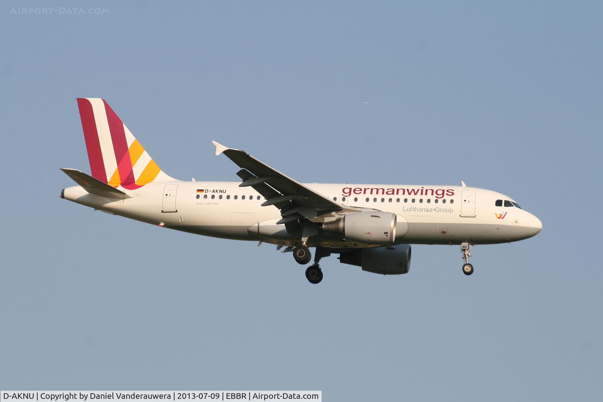 D-AKNU, 2005 Airbus A319-112 C/N 2628, Arrival of flight 4U2160 to RWY 02