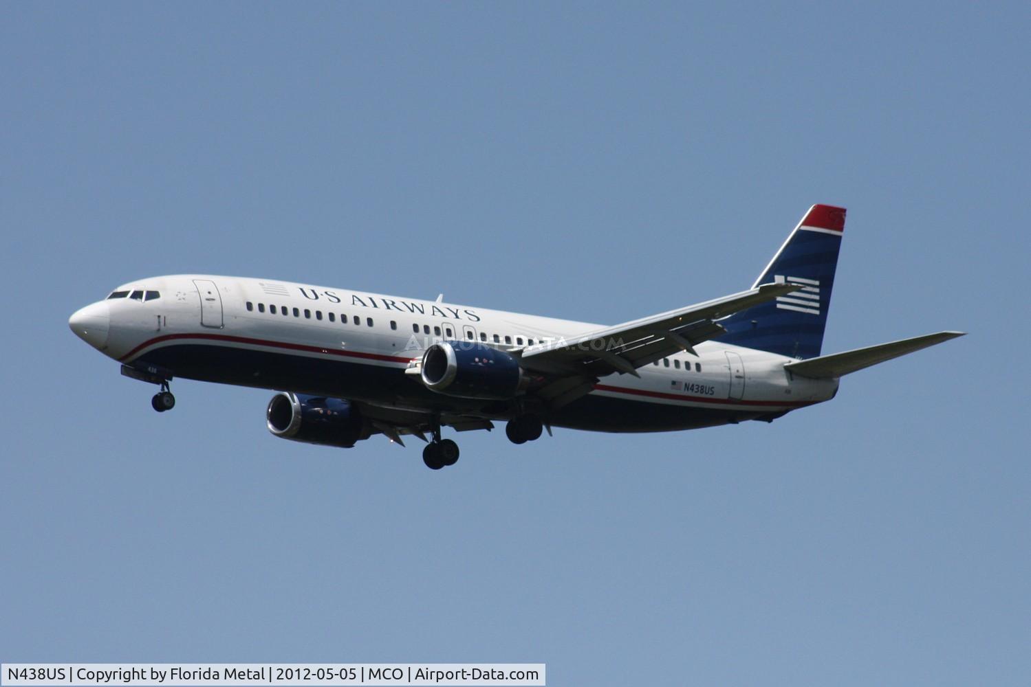 N438US, 1990 Boeing 737-4B7 C/N 24560, US Airways 737-400