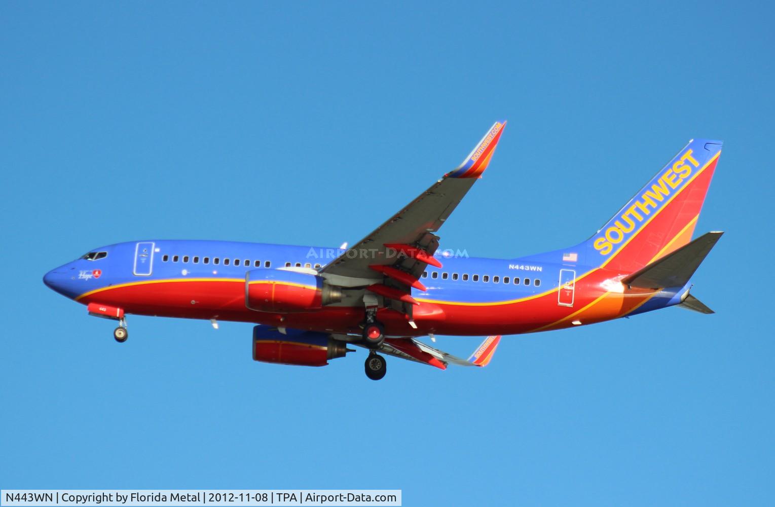 N443WN, 2003 Boeing 737-7H4 C/N 29838, Southwest 737