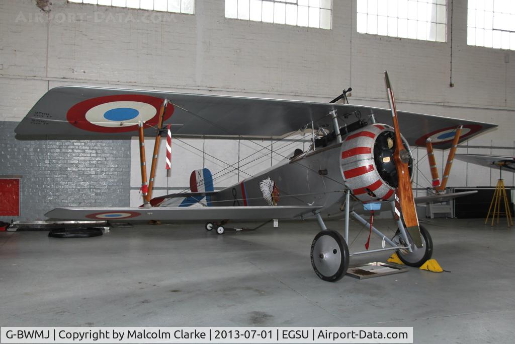 G-BWMJ, 1981 Nieuport 17 Scout Replica C/N PFA 121-12351, Nieuport 17 Scout (replica). At The Imperial War Museum, Duxford. July 2013.