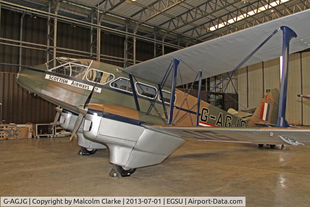 G-AGJG, 1941 De Havilland DH-89A Dominie/Dragon Rapide C/N 6517, De Havilland DH-89A Dragon Rapide. At The Imperial War Museum, Duxford. July 2013.