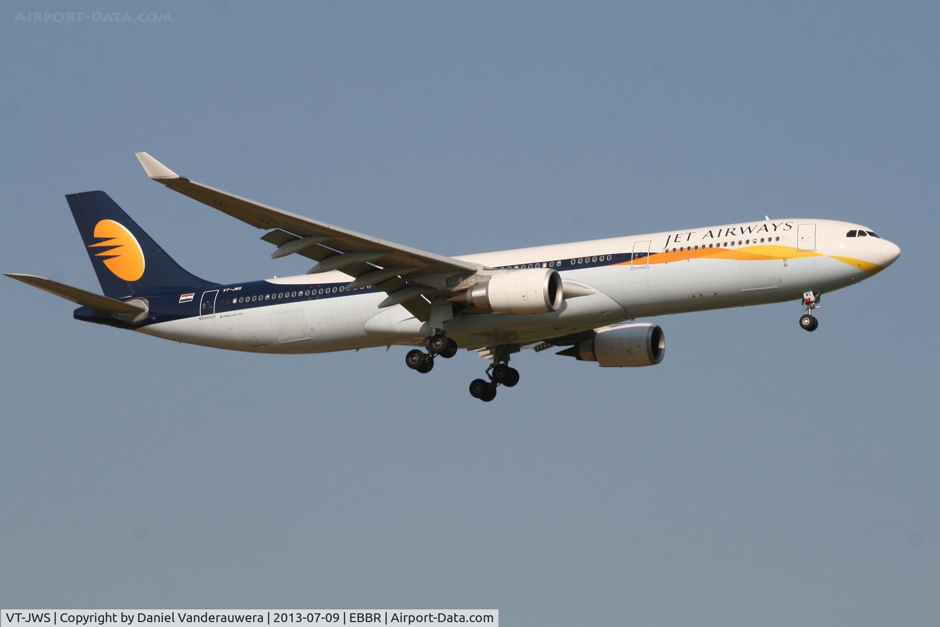 VT-JWS, 2012 Airbus A330-302 C/N 1361, Arrival of flight 9W229  to RWY 02