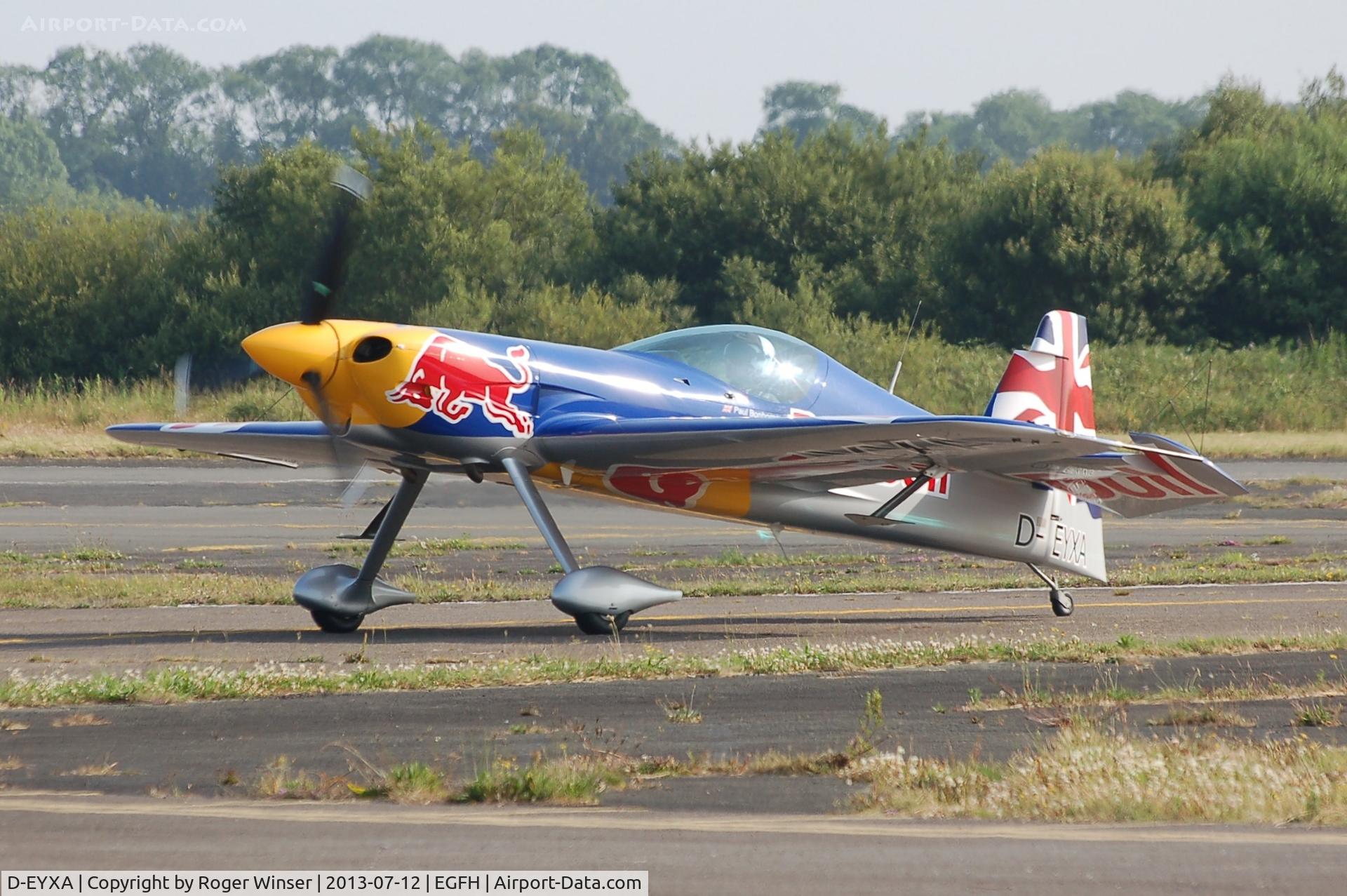 D-EYXA, 2011 XtremeAir XA-41 Sbach 300 C/N 002, One of the visiting Red Bull Matadors aerobatic duo based at Swansea Airport for the duration of the Wales National Air Show, Swansea Bay.