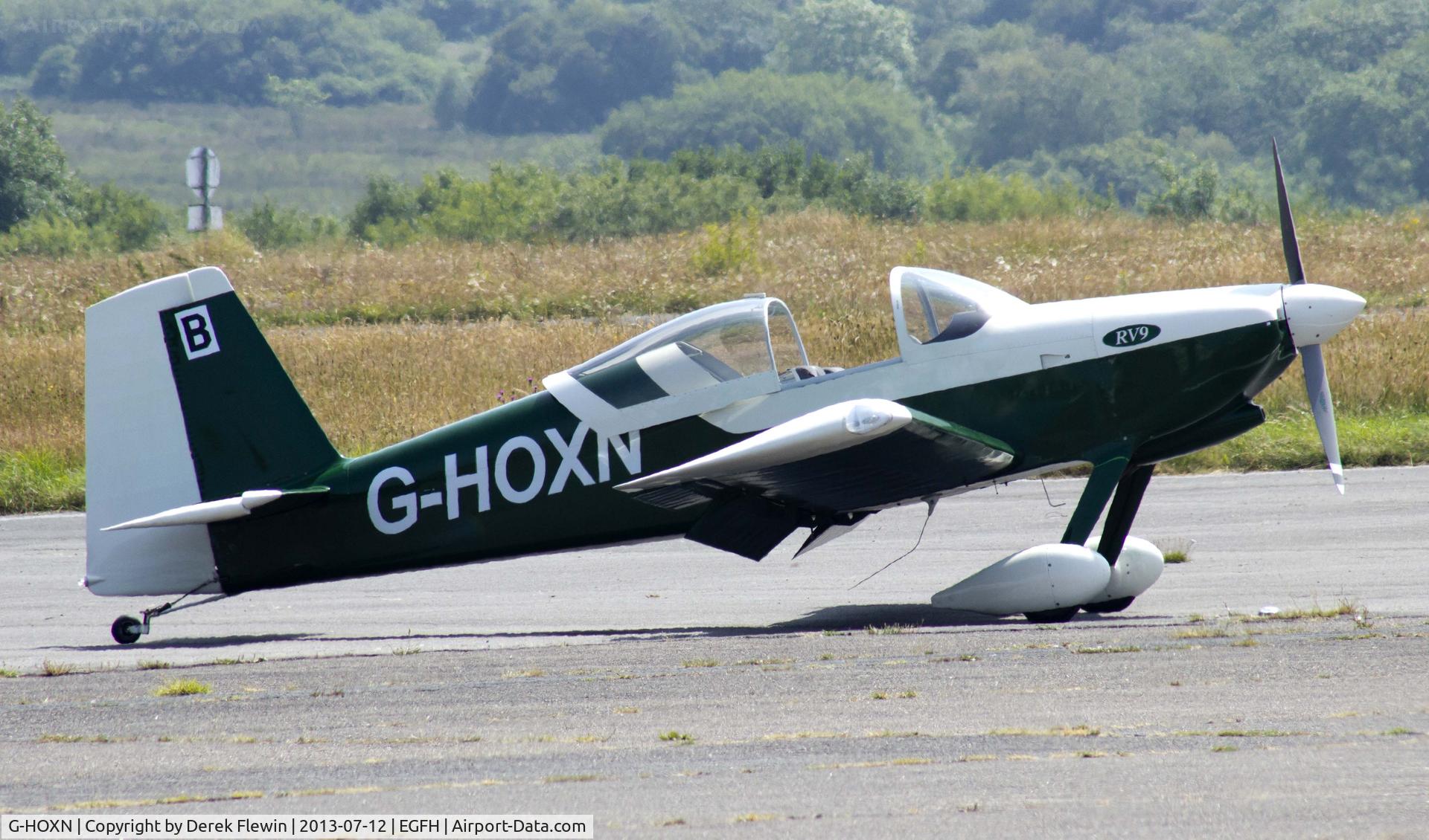 G-HOXN, 2007 Vans RV-9 C/N PFA 320-14229, Visiting Vans RV-9.