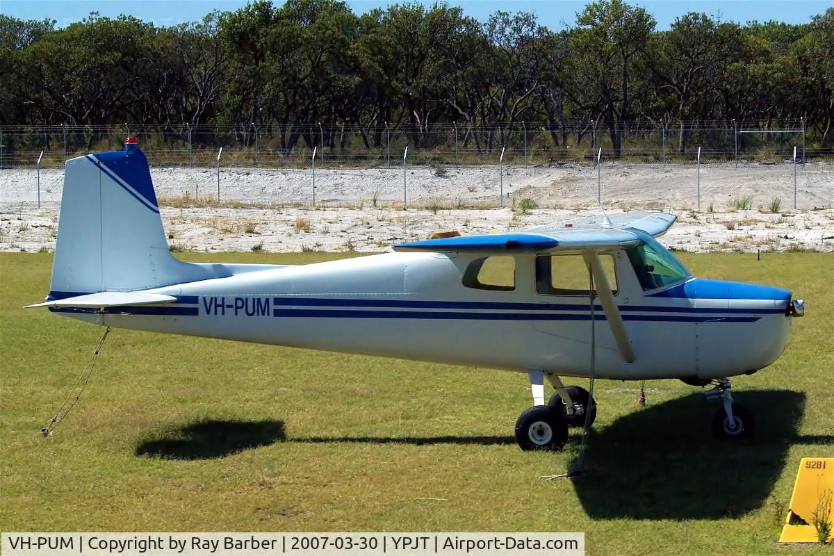 VH-PUM, 1961 Cessna 150B C/N 15059362, Cessna 150B [150-59362] Perth-Jandakot~VH 30/03/2007. This was cancelled as scrapped 2009-06-21.