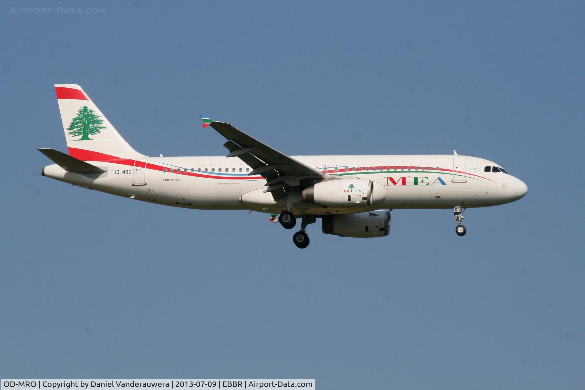 OD-MRO, 2010 Airbus A320-232 C/N 4296, Arrival of flight MEA215 to RWY 02