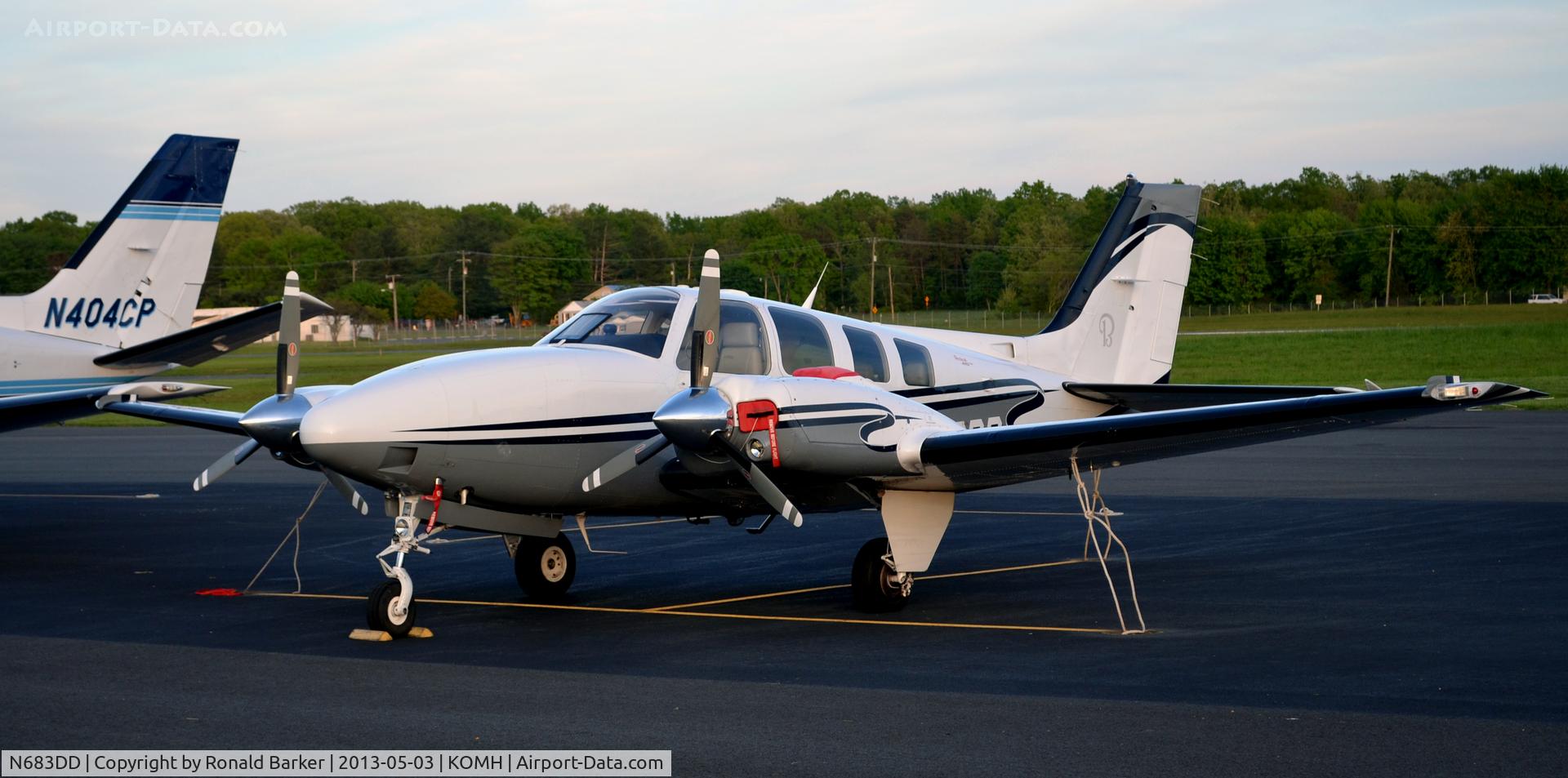 N683DD, 2007 Raytheon Aircraft Company G58 Baron C/N TH-2175, Orange