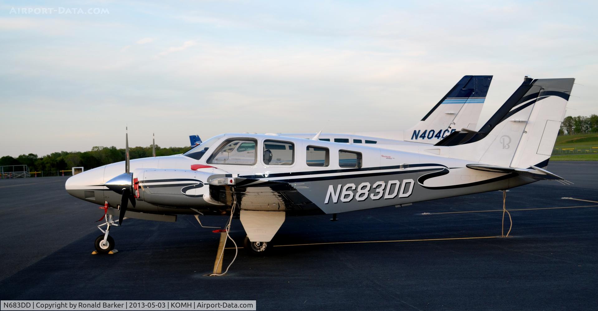 N683DD, 2007 Raytheon Aircraft Company G58 Baron C/N TH-2175, Orange
