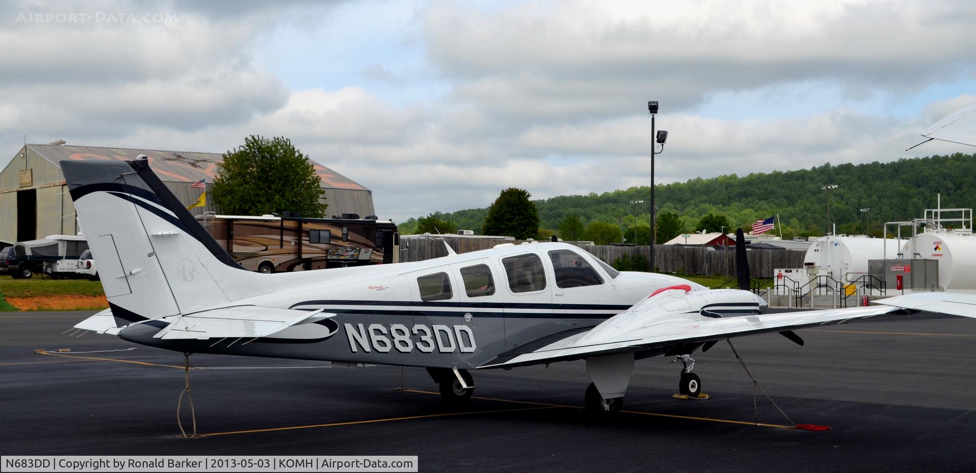 N683DD, 2007 Raytheon Aircraft Company G58 Baron C/N TH-2175, Orange