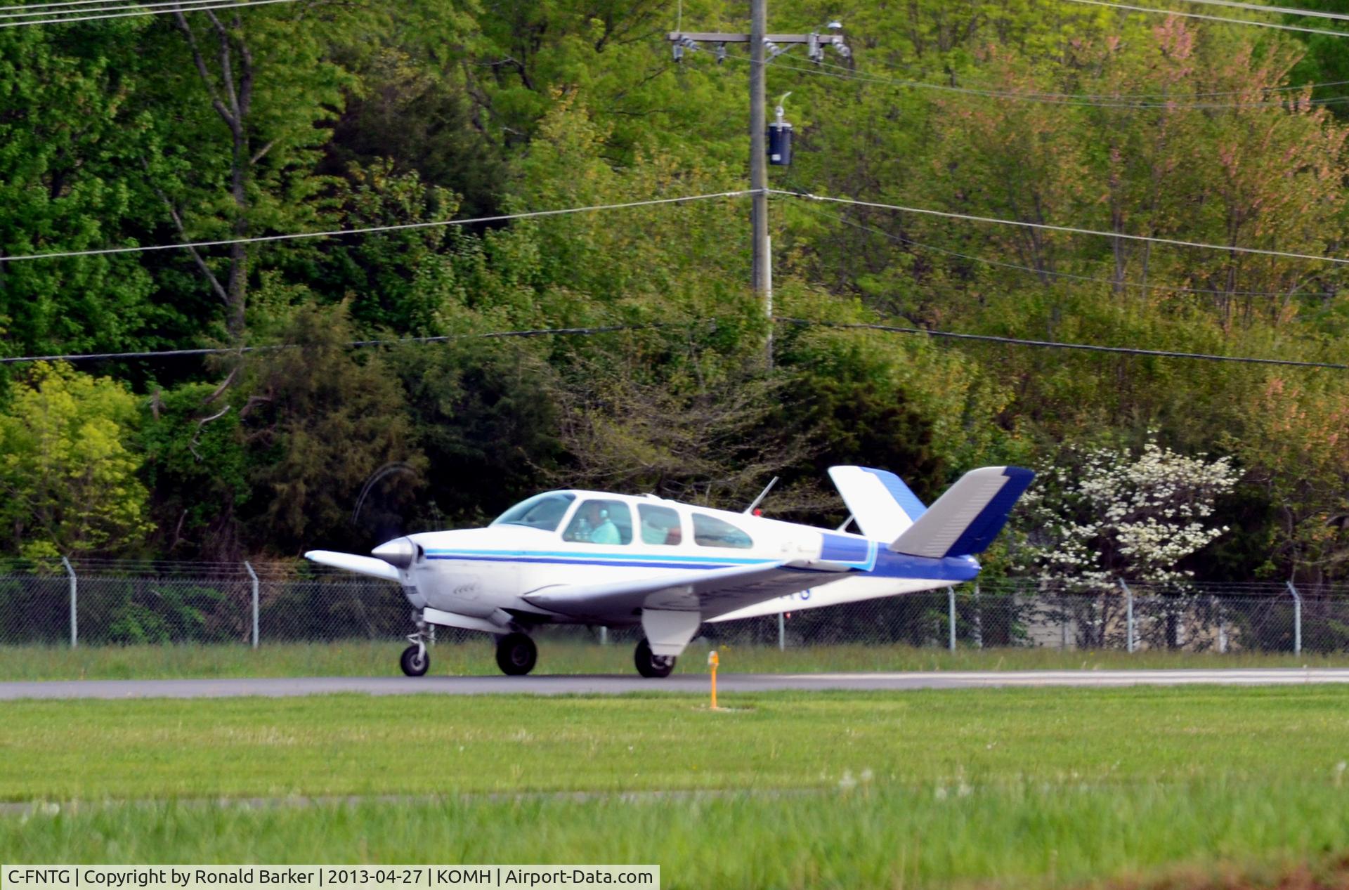 C-FNTG, 1961 Beech N35 Bonanza C/N D-6677, Takeoff Orange
