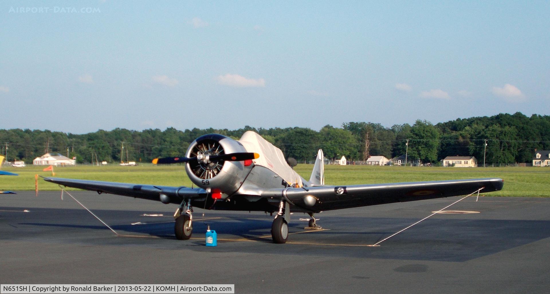 N651SH, 1944 North American T-6G Texan C/N 168-409, Orange
