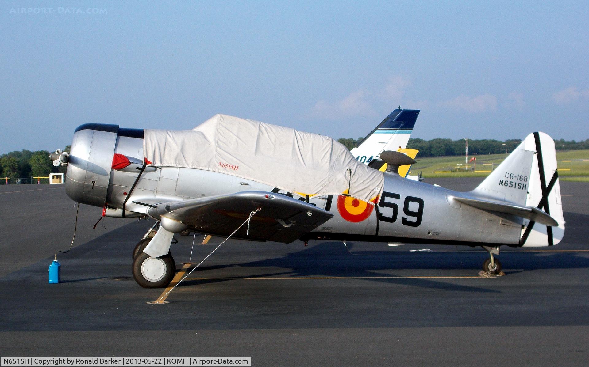 N651SH, 1944 North American T-6G Texan C/N 168-409, Orange