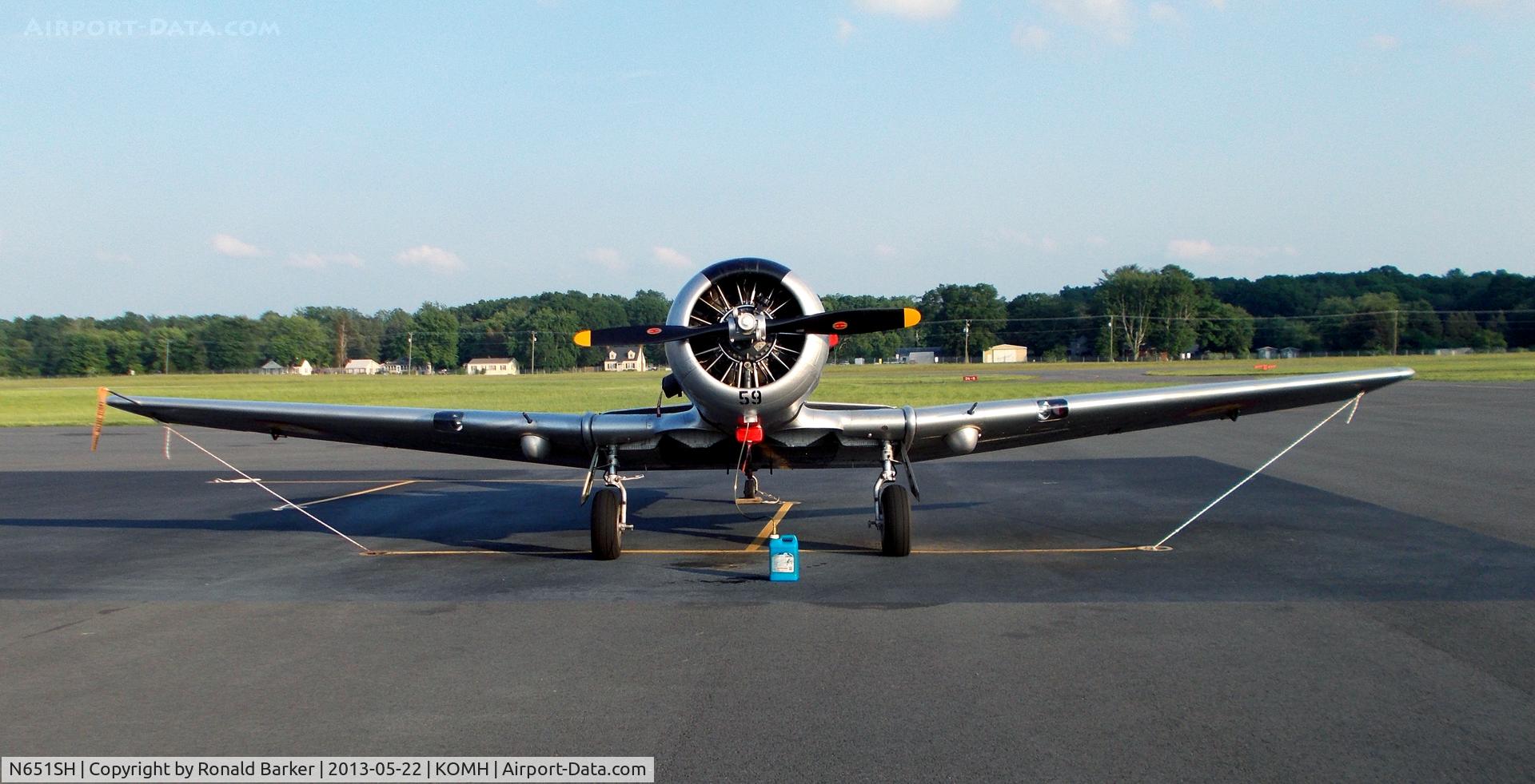 N651SH, 1944 North American T-6G Texan C/N 168-409, Orange