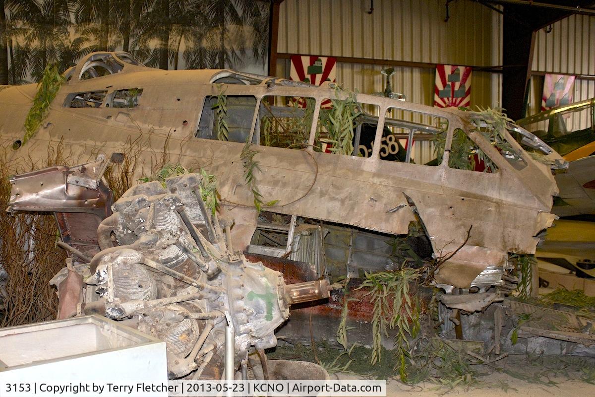 3153, Mitsubishi G4M2 Betty C/N 0000, At Planes of Fame Museum , Chino California