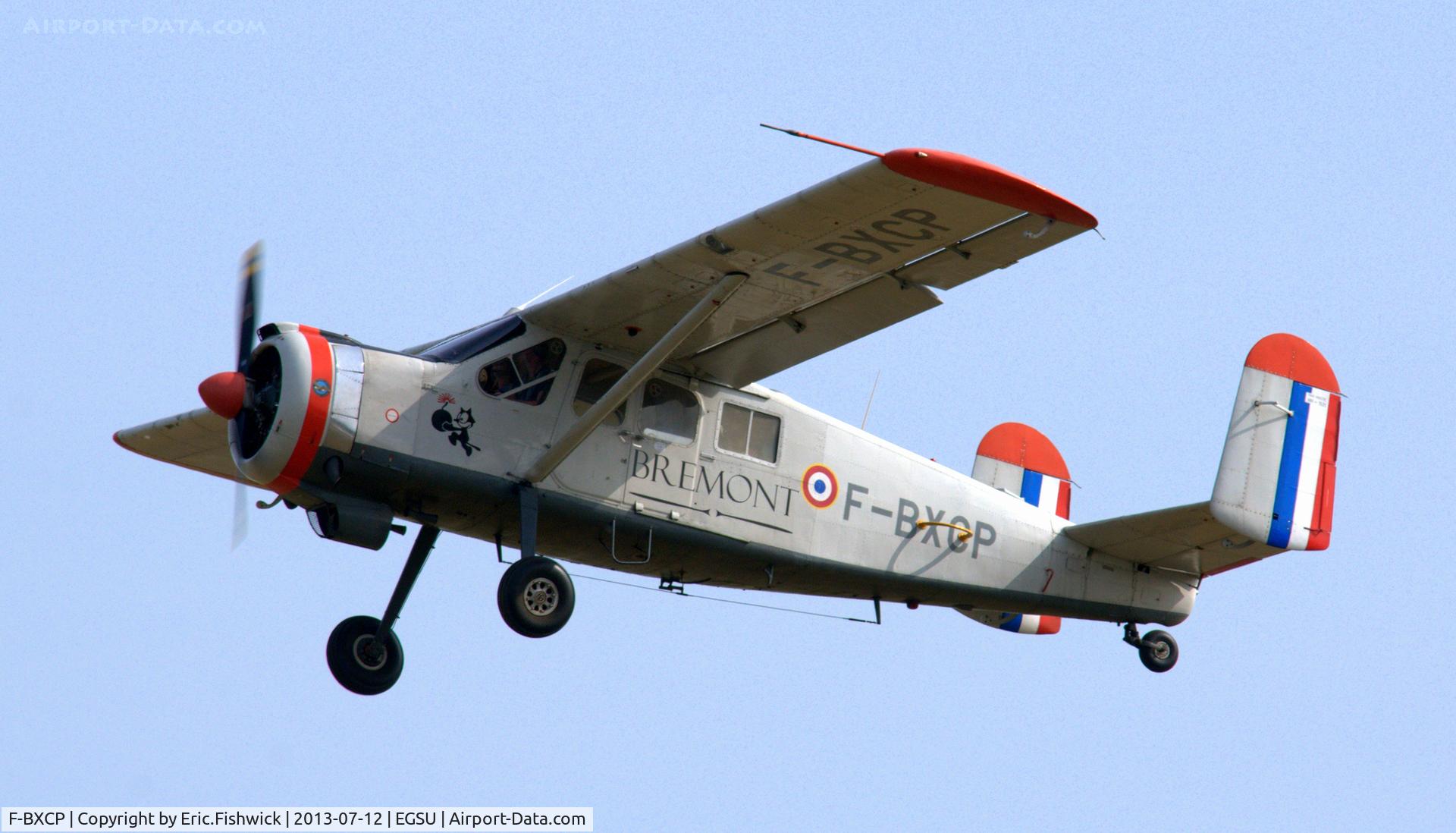 F-BXCP, 1960 Max Holste MH-1521M Broussard C/N 149, 43. F-BXCP on the eve of Flying Legends Air Show, Duxford - July 2013.