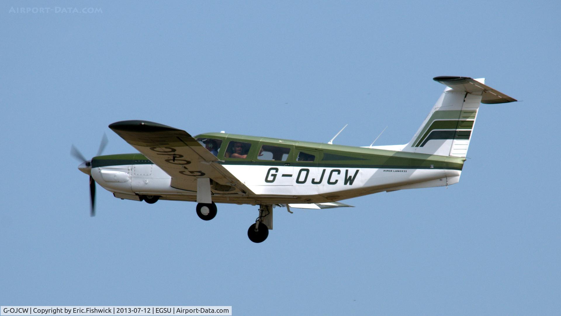 G-OJCW, 1979 Piper PA-32RT-300 Lance II C/N 32R-7985062, 41. G-OJCW departing Duxford Airfield.