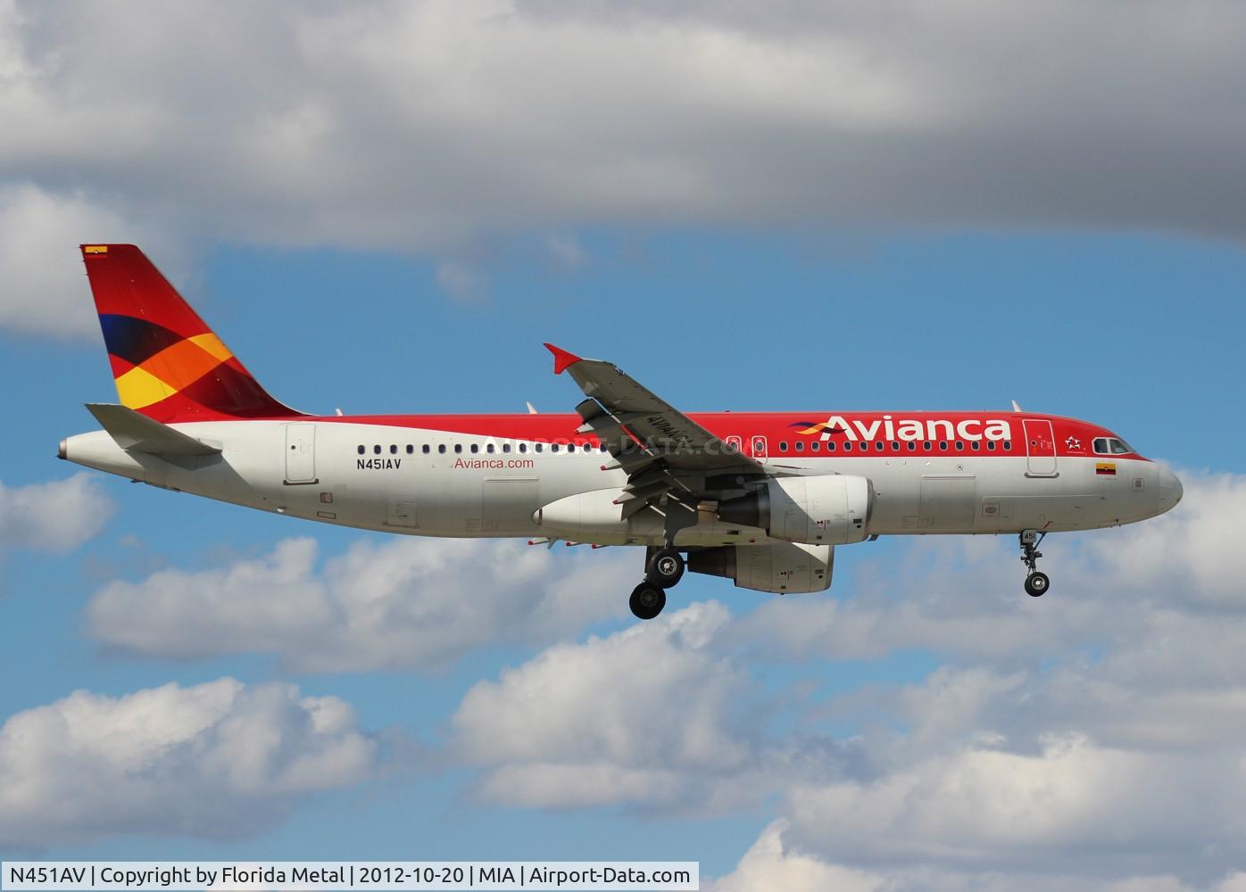 N451AV, 2009 Airbus A320-214 C/N 4051, Avianca A320