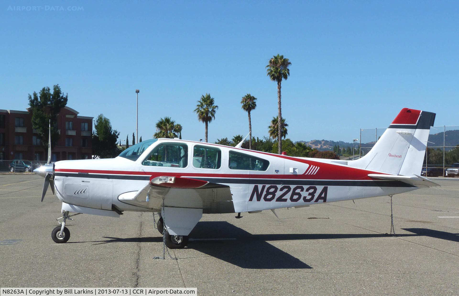 N8263A, 1993 Beech F33A Bonanza C/N CE-1730, Visitor from Montana.