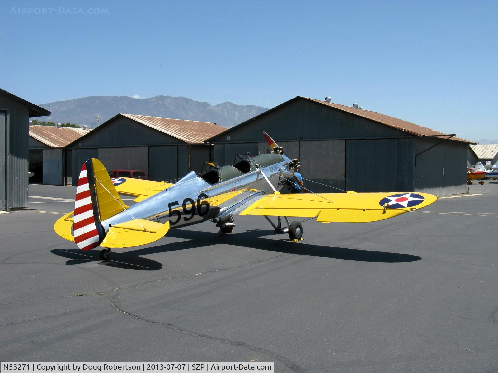 N53271, 1941 Ryan Aeronautical ST3KR C/N 1625, Ryan Aeronautical ST-3KR as PT-22, Kinner R5-540-1 160 Hp radial, highly polished stunner!