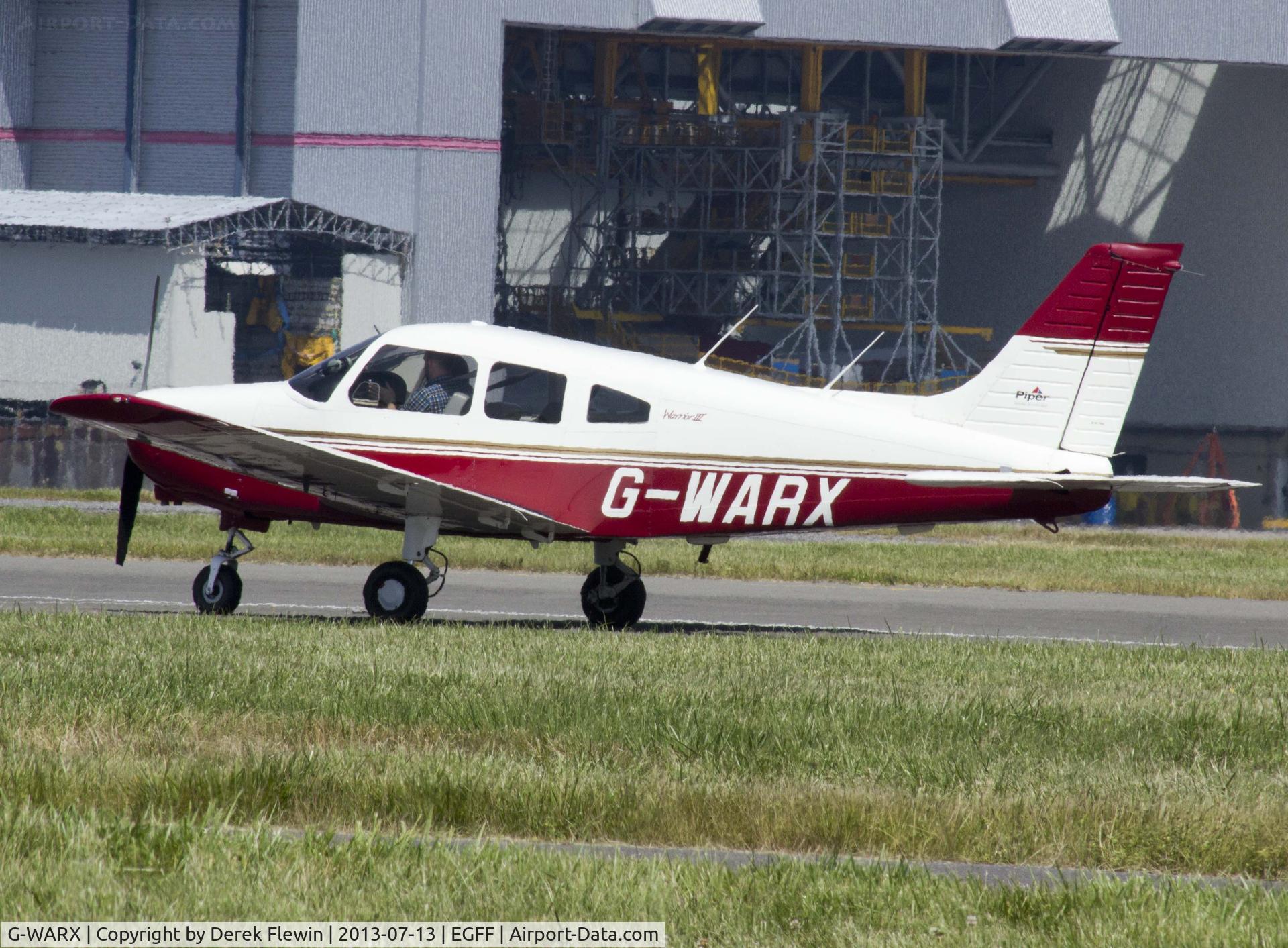 G-WARX, 1998 Piper PA-28-161 Cherokee Warrior III C/N 28-42038, Visiting Piper PA-28-161.