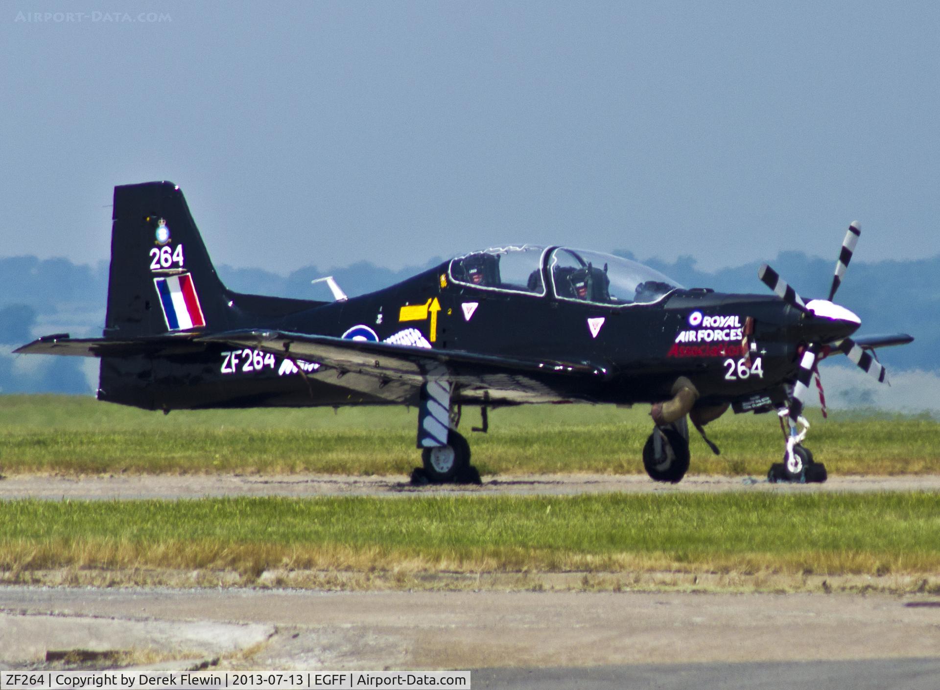 ZF264, 1990 Short S-312 Tucano T1 C/N S053/T48, Shorts Tucano T.1, spare frame for Wales National Airshow Swansea.