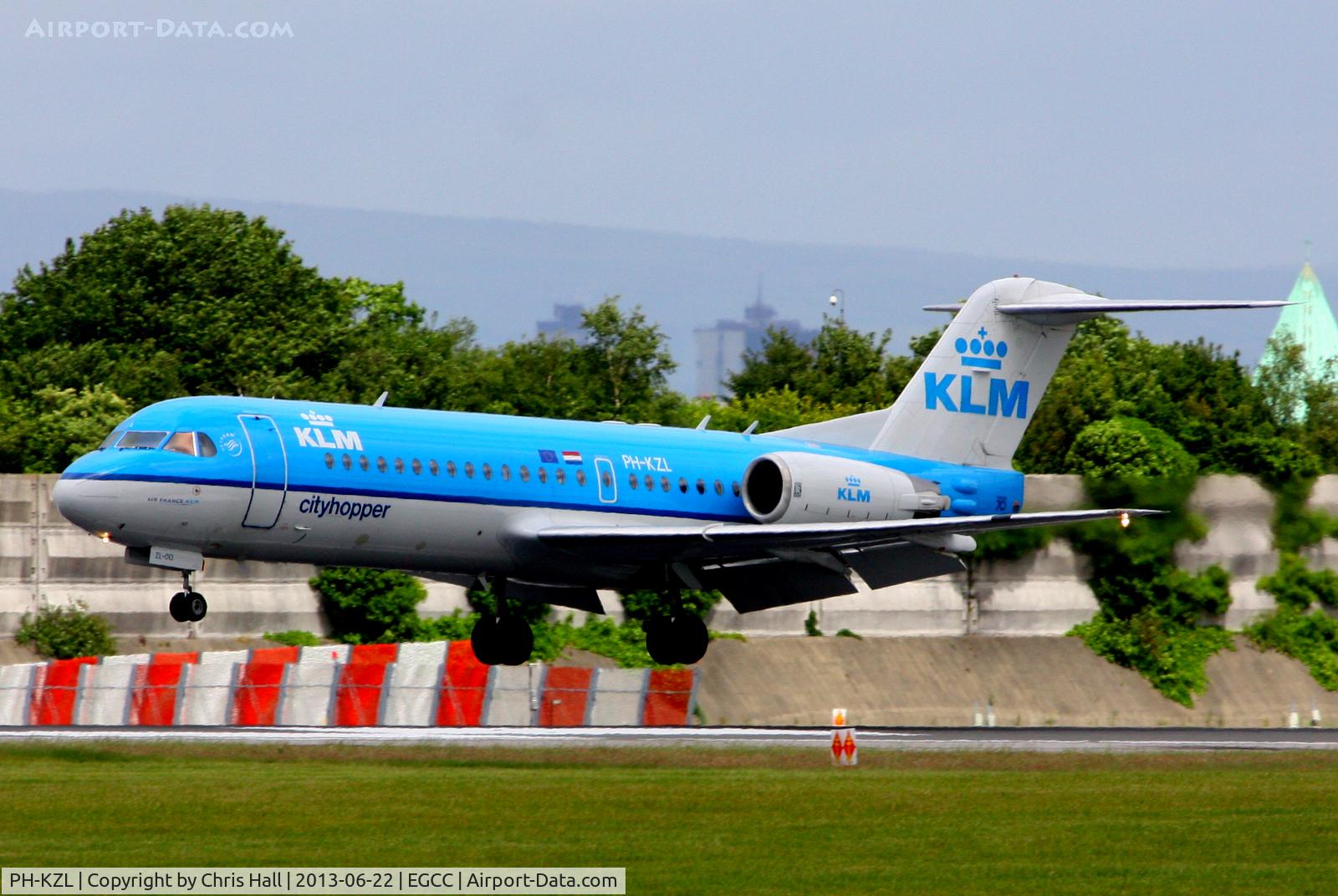 PH-KZL, 1995 Fokker 70 (F-28-0070) C/N 11536, KLM Cityhopper