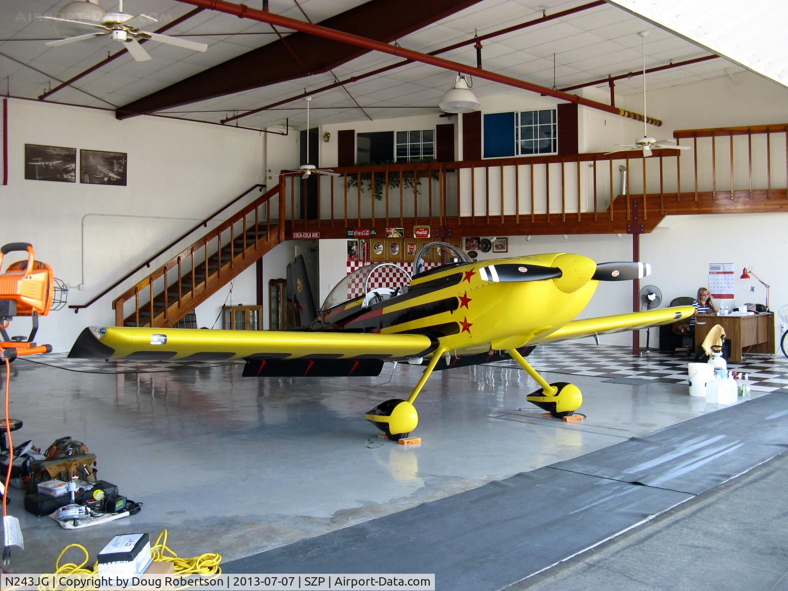 N243JG, 2001 Vans RV-8 C/N 80669, 2001 Grubbs VAN's RV-8, Lycoming IO-360 in the sold former Dewey Museum hangar