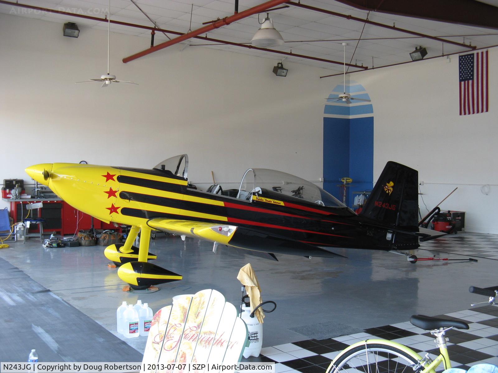 N243JG, 2001 Vans RV-8 C/N 80669, 2001 Grubbs VAN's RV-8, Lycoming IO-360, in the sold former Dewey Museum hangar.