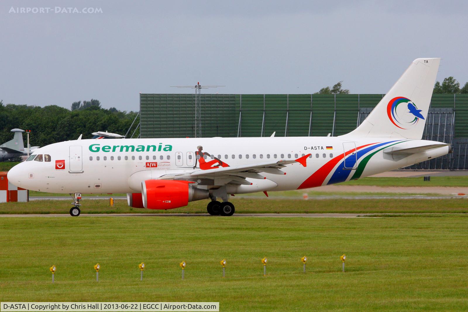 D-ASTA, 2011 Airbus A319-112 C/N 4663, now with Germania titles