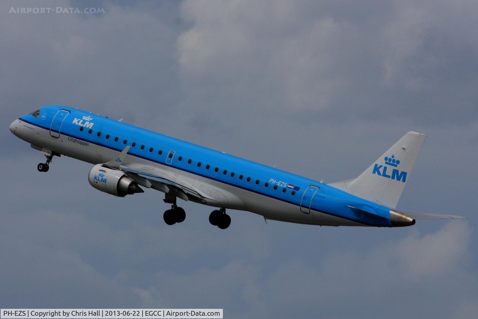 PH-EZS, 2010 Embraer 190LR (ERJ-190-100LR) C/N 19000380, KLM Cityhopper
