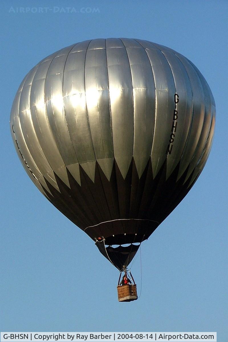 G-BHSN, 1980 Cameron Balloons N-56 C/N 595, Cameron N-56 HAFB [595] Ashton Court~G 14/08/2004