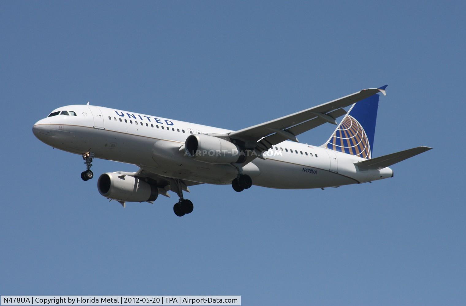 N478UA, 2001 Airbus A320-232 C/N 1533, United A320