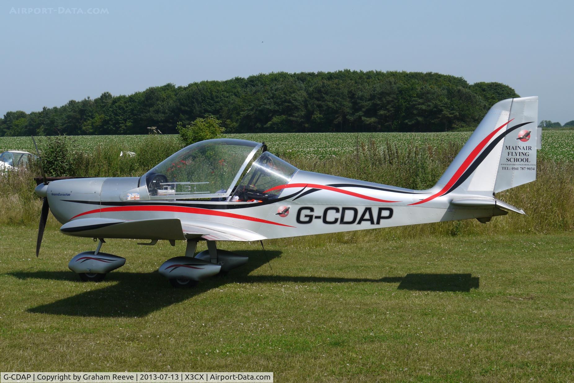 G-CDAP, 2004 Aerotechnik EV-97 TeamEurostar UK C/N 2114, Parked at Northrepps.