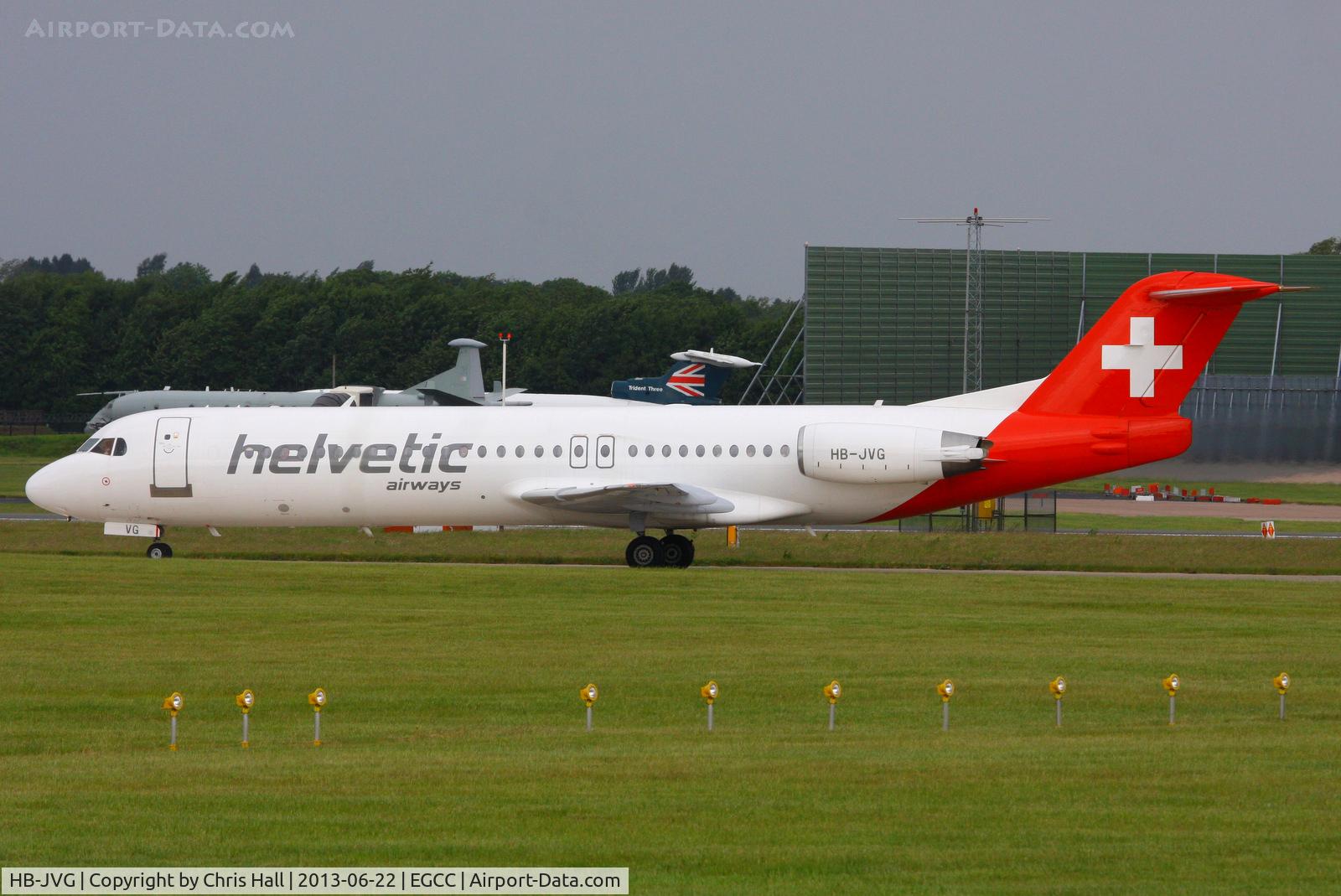 HB-JVG, 1993 Fokker 100 (F-28-0100) C/N 11478, Helvetic Airways