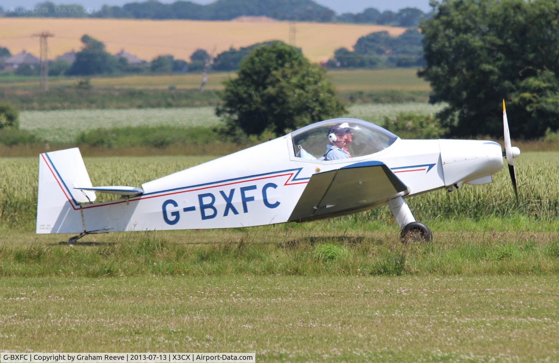 G-BXFC, 1997 Jodel D-18 C/N PFA 169-11322, Just landed at Northrepps.