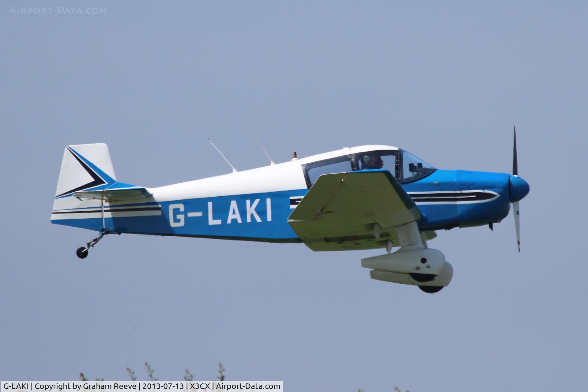 G-LAKI, 1963 Jodel DR-1050 Ambassadeur C/N 534, About to land at Northrepps.