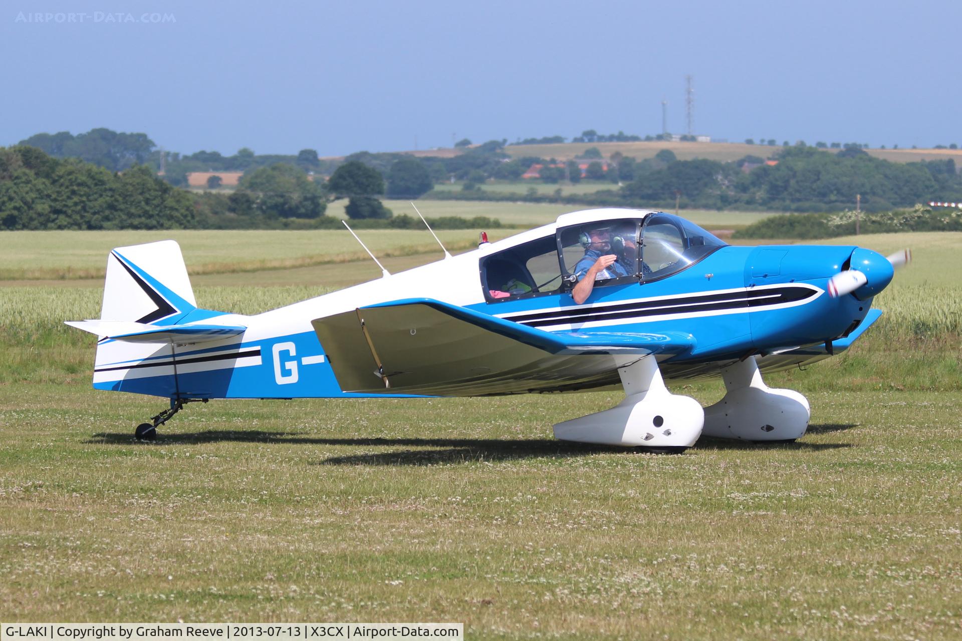 G-LAKI, 1963 Jodel DR-1050 Ambassadeur C/N 534, Just landed.
