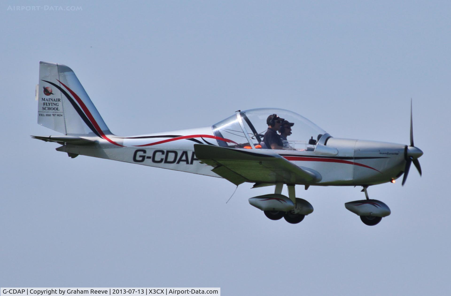 G-CDAP, 2004 Aerotechnik EV-97 TeamEurostar UK C/N 2114, About to touch down at Northrepps.