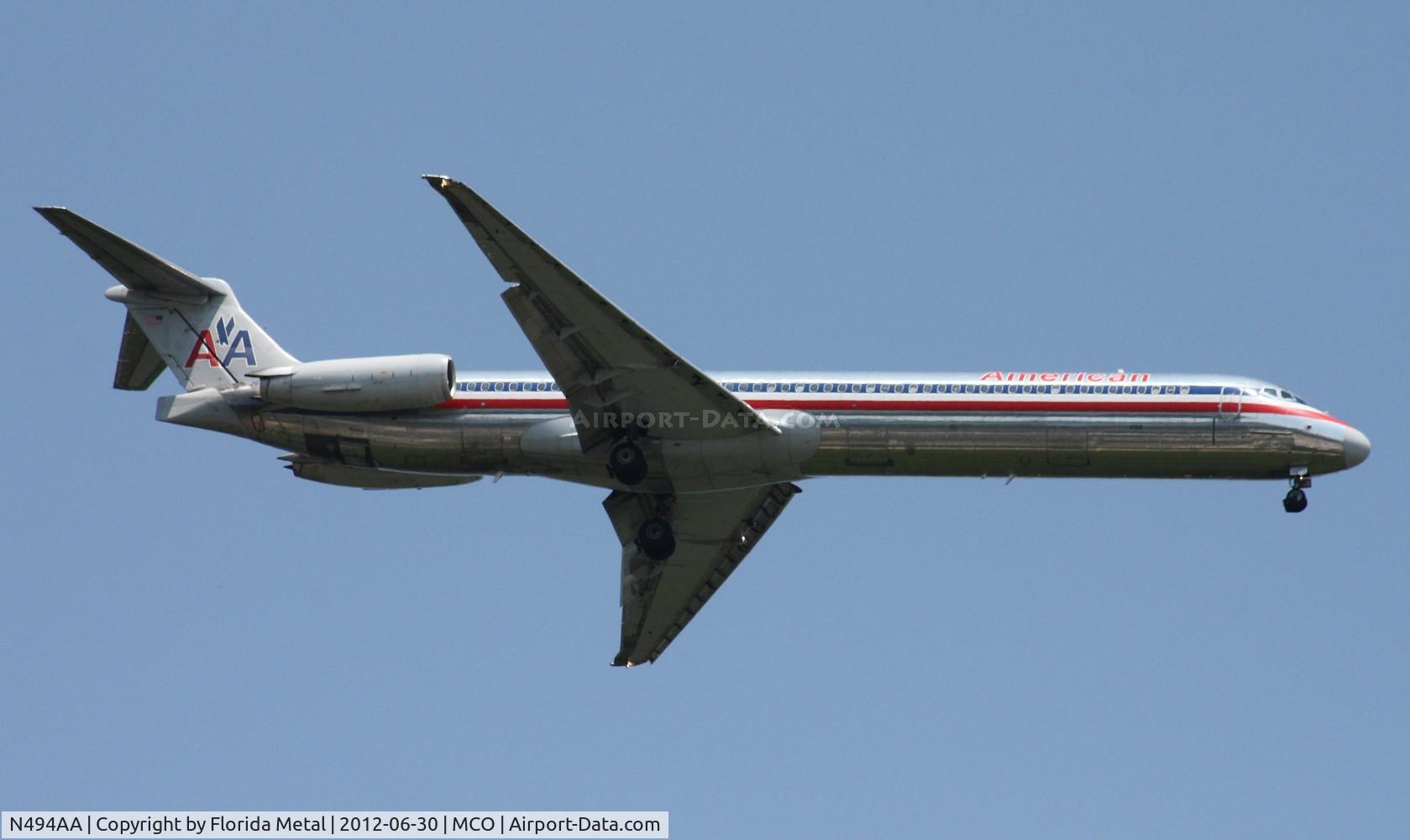 N494AA, 1989 McDonnell Douglas MD-82 (DC-9-82) C/N 49732, American MD-82